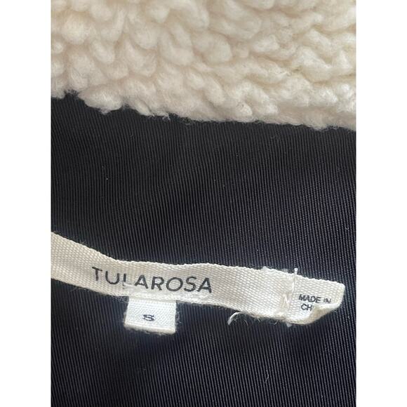 Tularosa Prelude Layered Puffer With Faux Fur in Black - Picture 10 of 12